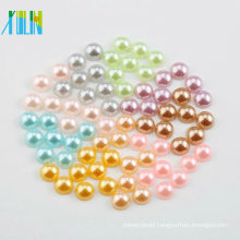 factory loose ABS half cut pearls flatback plastic round pearls for decoration